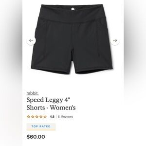 Rabbit 4in running shorts